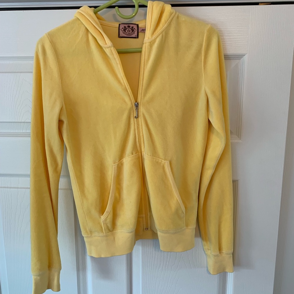 Yellow Velour Juicy Couture Jacket💛